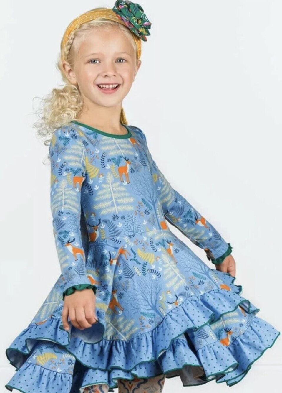 Matilda Jane Neck of the Woods Dress Girls Size 2 Excellent VERY gently used